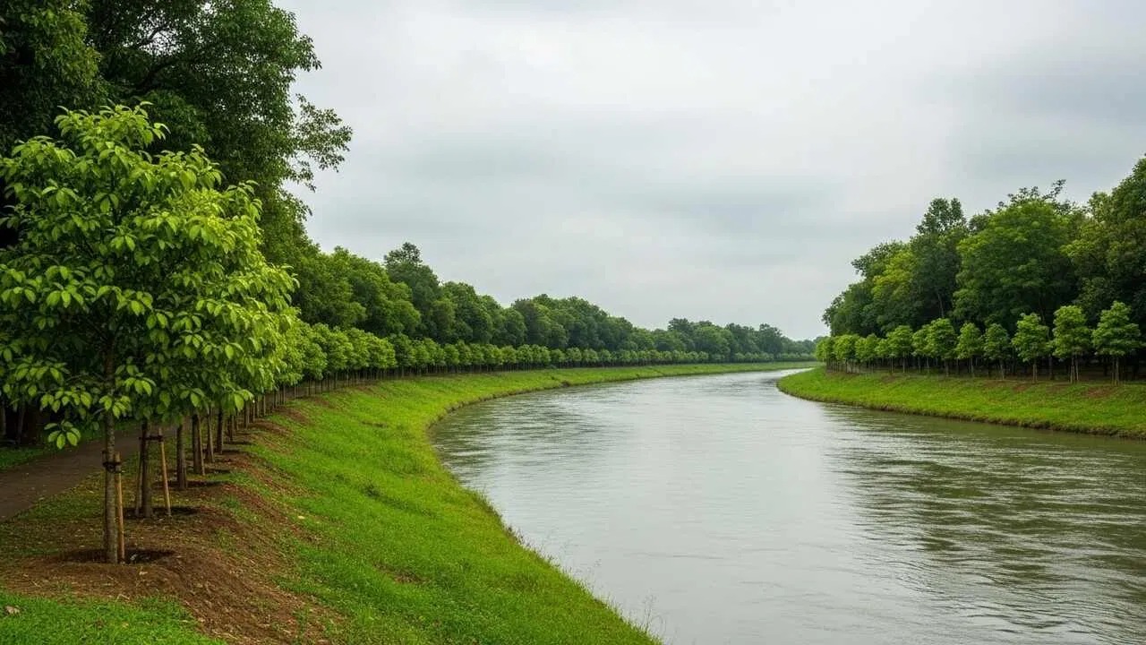 Gujarat’s Riverbank Green Drive: Trees Along 185 Rivers