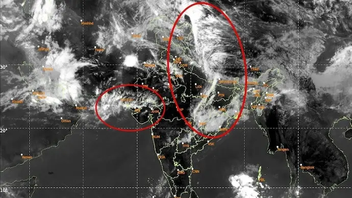 Massive 1,000-Km Cloud Formation Signals Rain Over North India