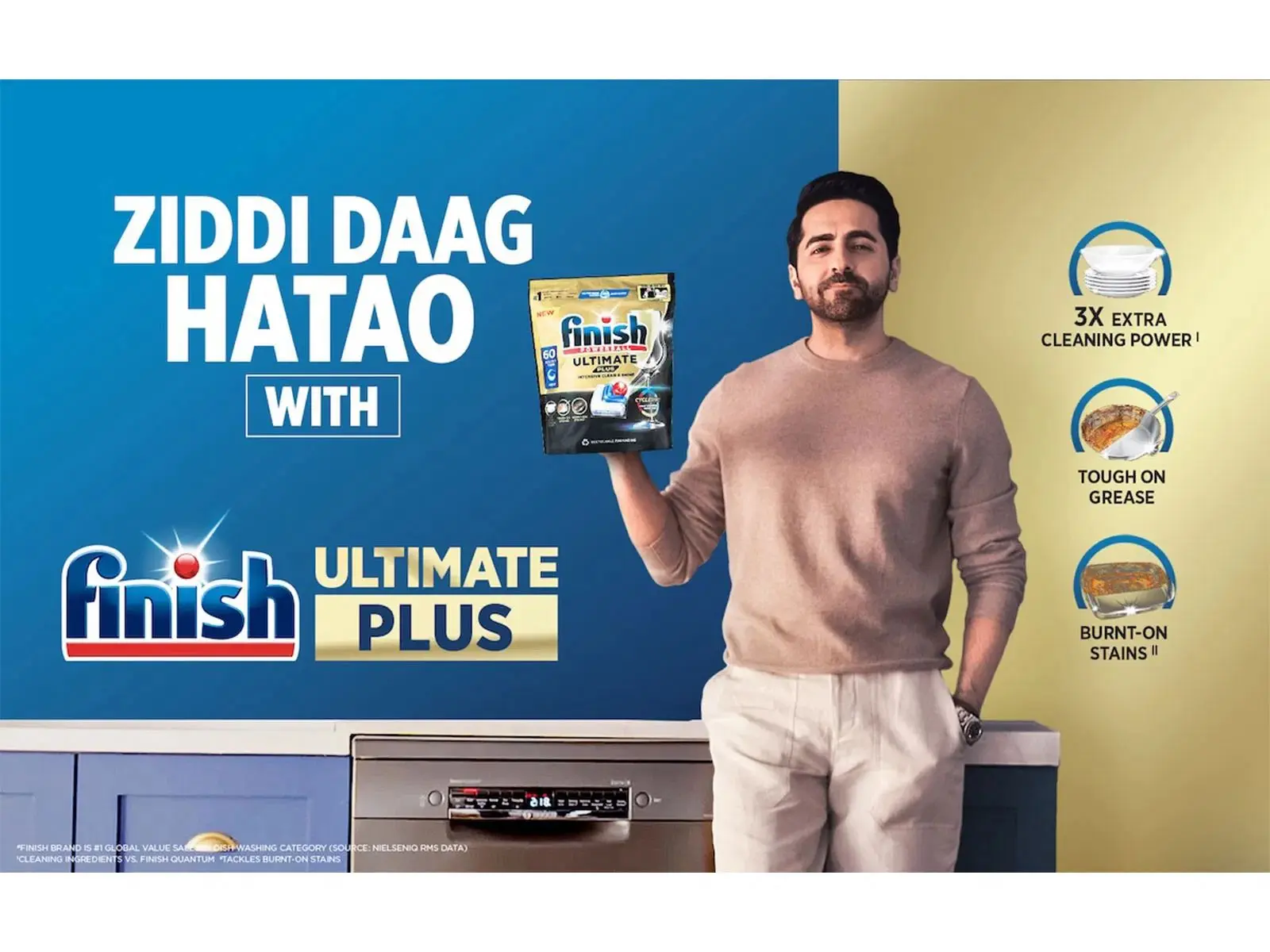 Ayushmann Khurrana Joins Finish To Show India The Right Way To Dishwash