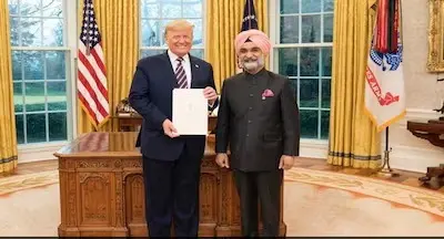 US President Trump Extends Greetings To TS Sandhu On Delhi LG Appointment