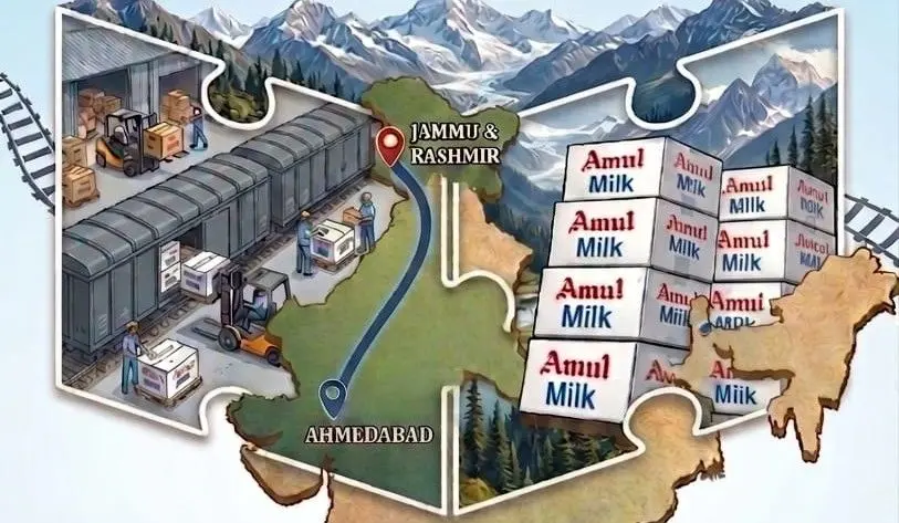 Amul Milk Freight Train Makes Historic Journey From Gujarat To Jammu And Kashmir