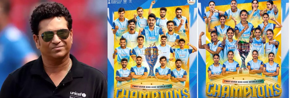 Double Glory: India Sweeps Men's and Women's Titles at Inaugural Kho Kho World Cup, Sachin Tendulkar Applauds Historic Feat