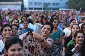 Saree-Clad Fitness Revolution: 3000 Women Join Hands for Empowerment