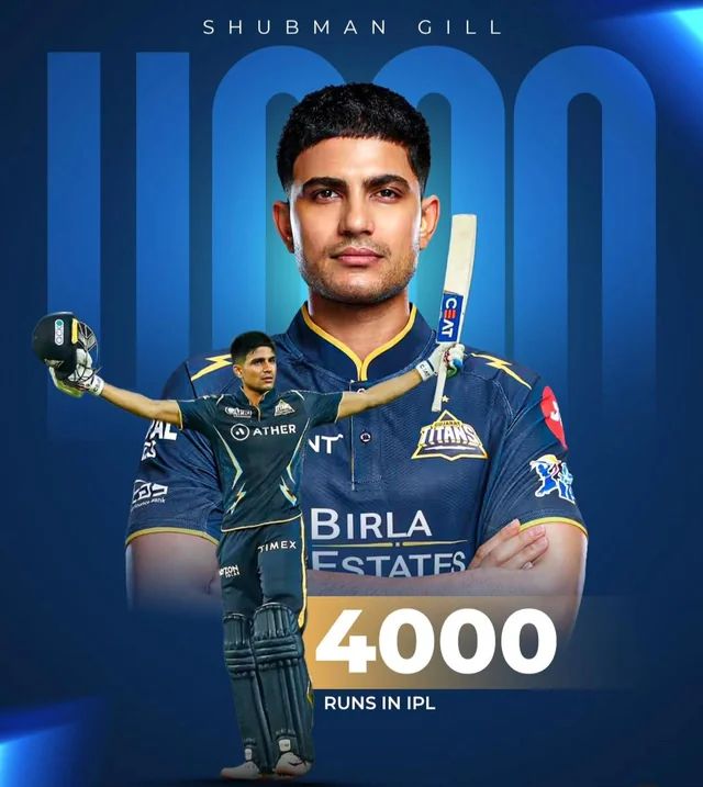 Shubman Gill Scripts History As Youngest To Reach 4,000 IPL Runs Milestone
