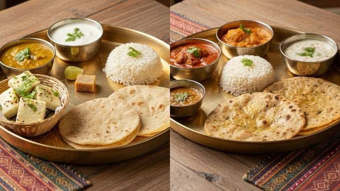Thali Tussle: Gujarati Sweetness Meets Rajasthani Spice on the Plate