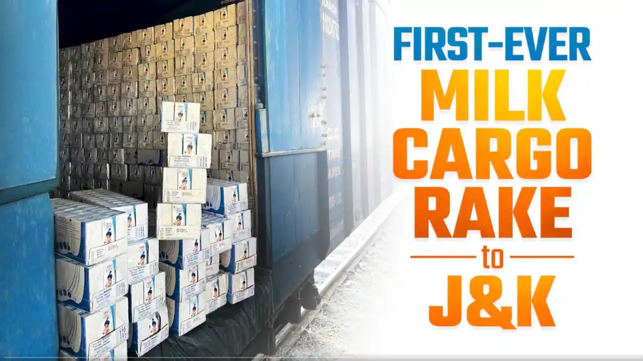 Amul Milk Freight Train Makes Historic Journey From Gujarat To Jammu And Kashmir