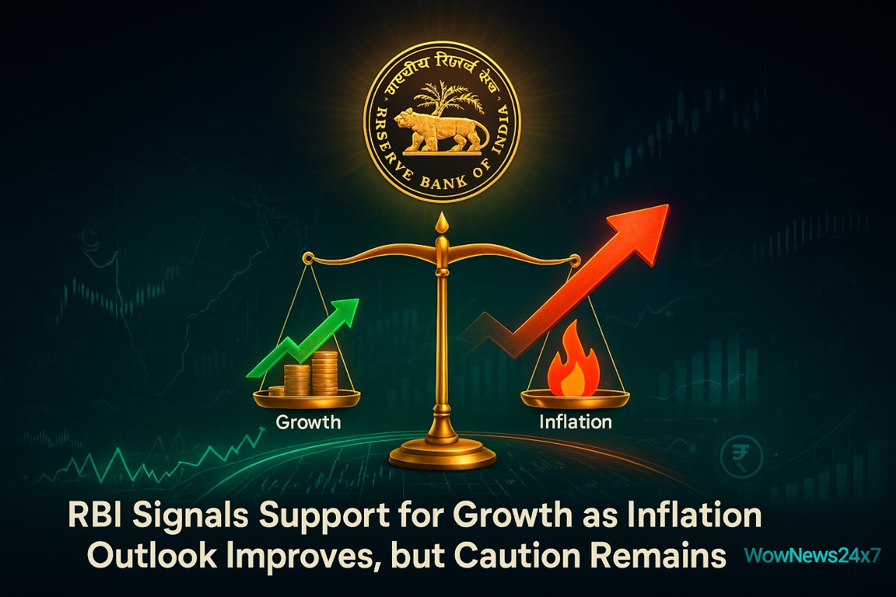 RBI Signals Support for Growth as Inflation Outlook Improves, but Caution Remains
