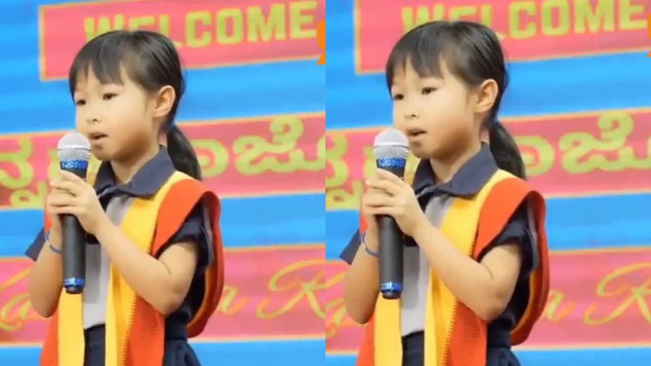 Japanese Girl Stuns Bengaluru Crowd with Flawless Kannada at Rajyotsava Celebration