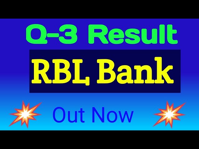 RBL Bank Reports Sharp Profit Decline to ₹32 Crore in Q3, Down  ₹220 Crore Last Quarter