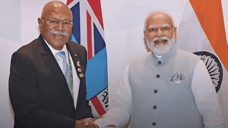 Bridging Oceans and Opportunities: Fiji PM Rabuka Lands in India for Game-Changing Visit