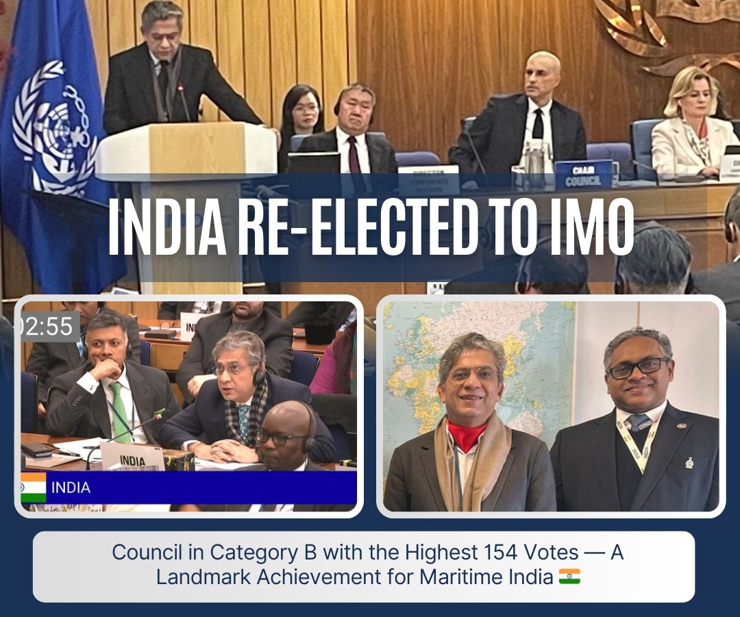 India Re-elected to IMO Council with Highest Vote Tally
