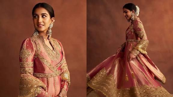 Tissue & Tradition: Radhika Merchant Weaves Magic in Anarkali at Reliance Diwali Soirée