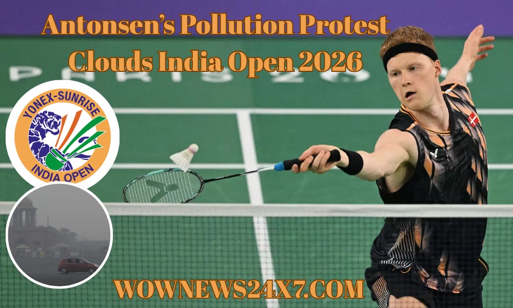 Delhi’s Air Quality Forces Badminton Star Anders Antonsen to Withdraw from India Open