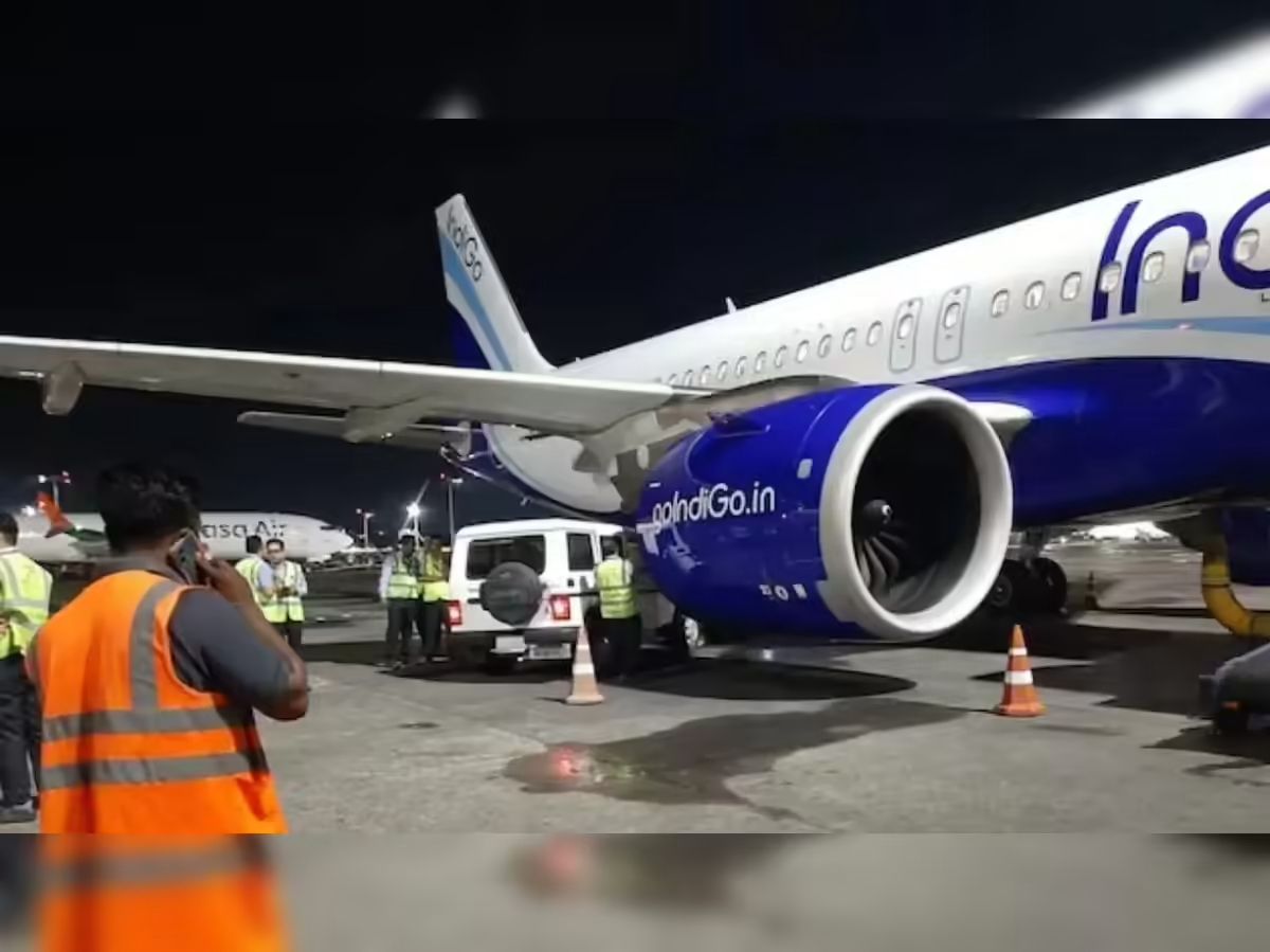 IndiGo Aircraft Grounded After SUV Collision At Kolkata Airport
