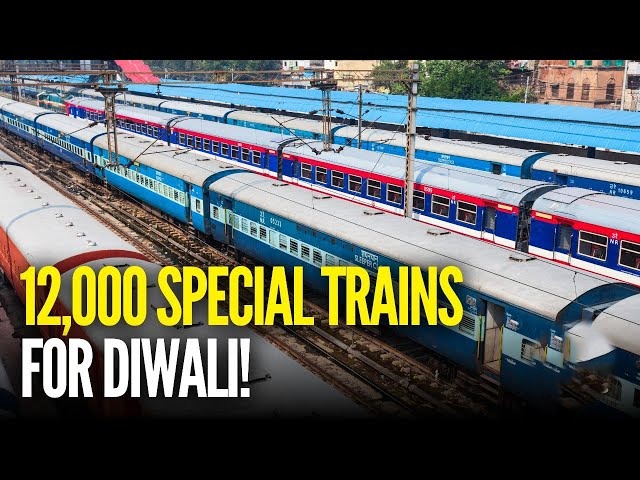 Indian Railways Rolls Out 12,000 Special Trains To Meet Diwali And Chhath Demand