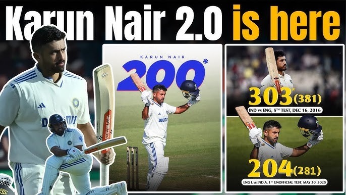 Nair’s Knock Rocks: Double Century Leaves England Lions Chasing Shadows