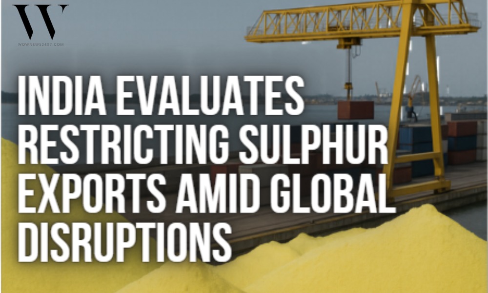 India Considers Restricting Sulphur Exports To Protect Fertilizer And Chemical Industries