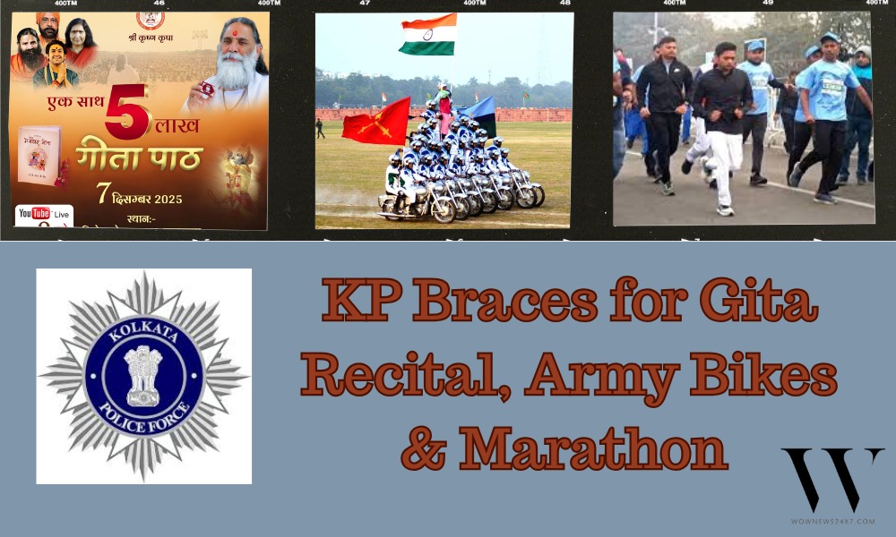Police tighten grip as Kolkata braces for  Gita Recital, Army Bikes & Marathon