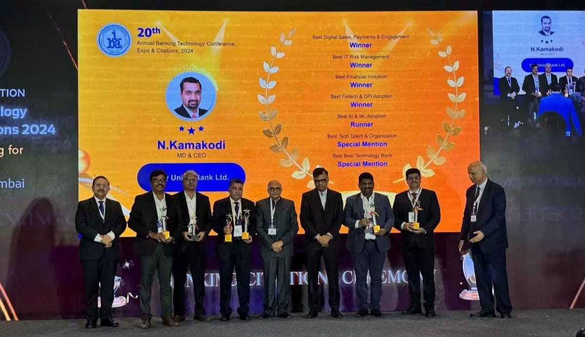 City Union Bank Triumphs Again: Wins 7 IBA Banking Technology Awards for Excellence