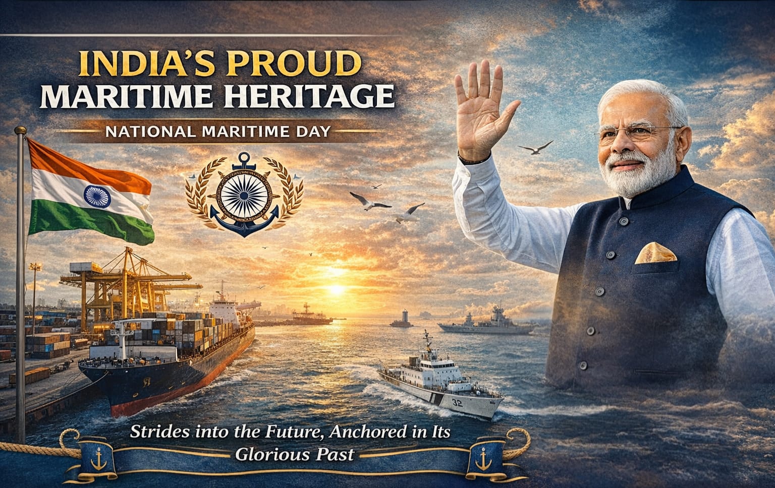 Prime Minister Modi Sets Sail On Heritage And Innovation: India’s Maritime Day Reflections