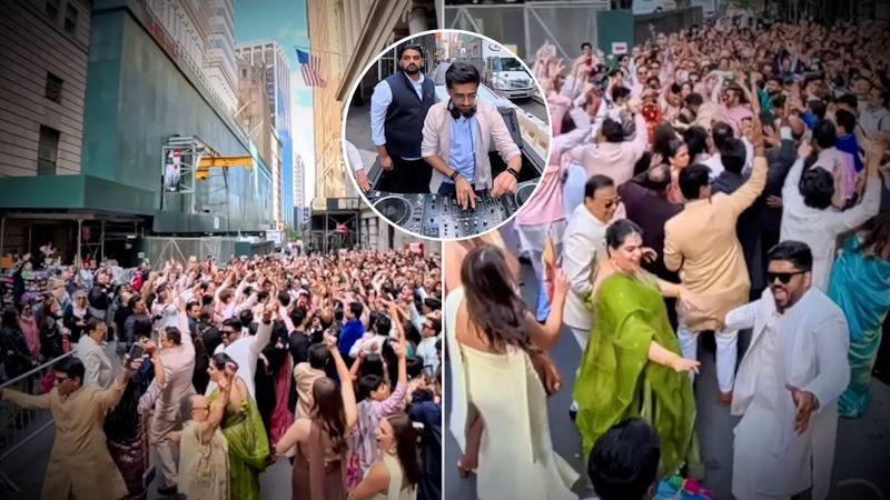 NYC Goes Desi! Wall Street Transformed by Viral 400-Strong Indian Baraat