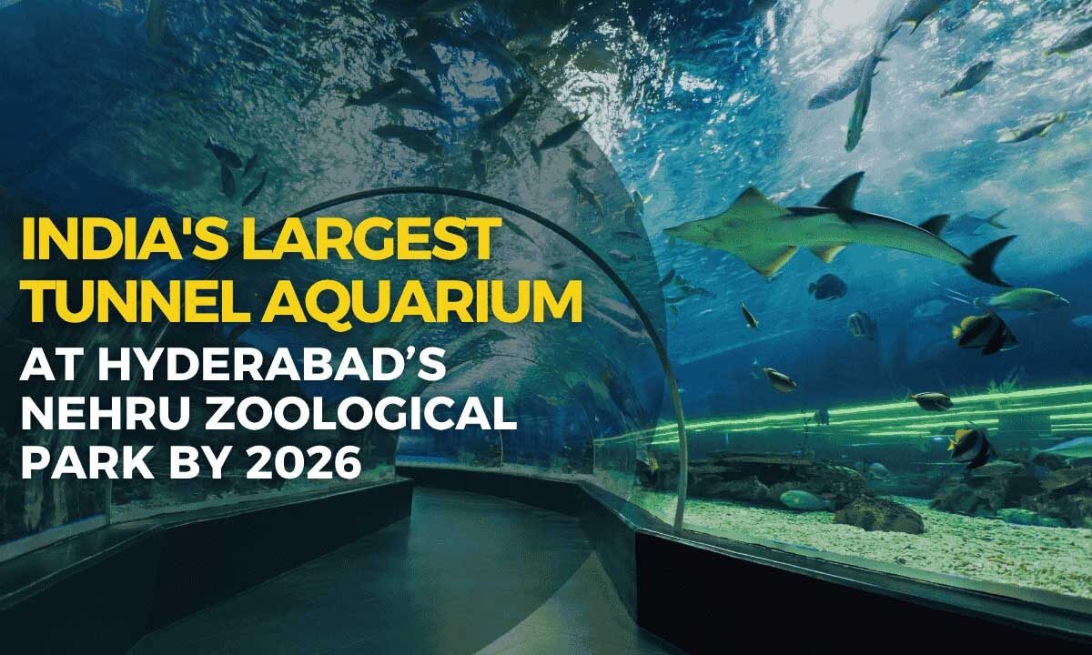 Hyderabad’s Underwater Dream: Nehru Zoo Park to Host India’s Largest Tunnel Aquarium by 2026