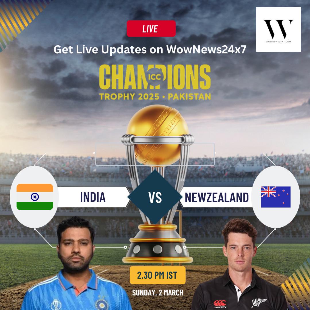 NZ vs IND: New Zealand Wins Toss, Opts to Bowl in the last match of the Group Stage at Champions Trophy 2025