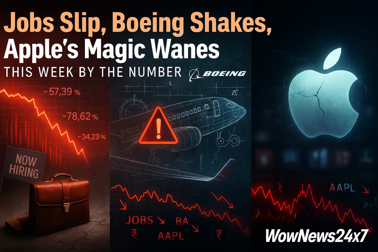 Jobs Slip, Boeing Shakes, Apple’s Magic Wanes: This Week by the Numbers