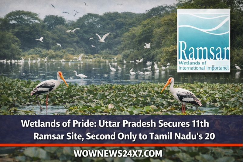 Wetlands of Pride: Uttar Pradesh Secures 11th Ramsar Site, Second Only to Tamil Nadu’s 20